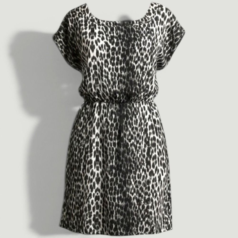 Speed Control New York Womens Dress Black Brown Leopard 2X Belted Pockets